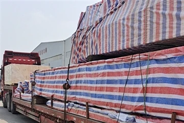 Grua pont de doble biga de 20 tones enviada a Kuwait